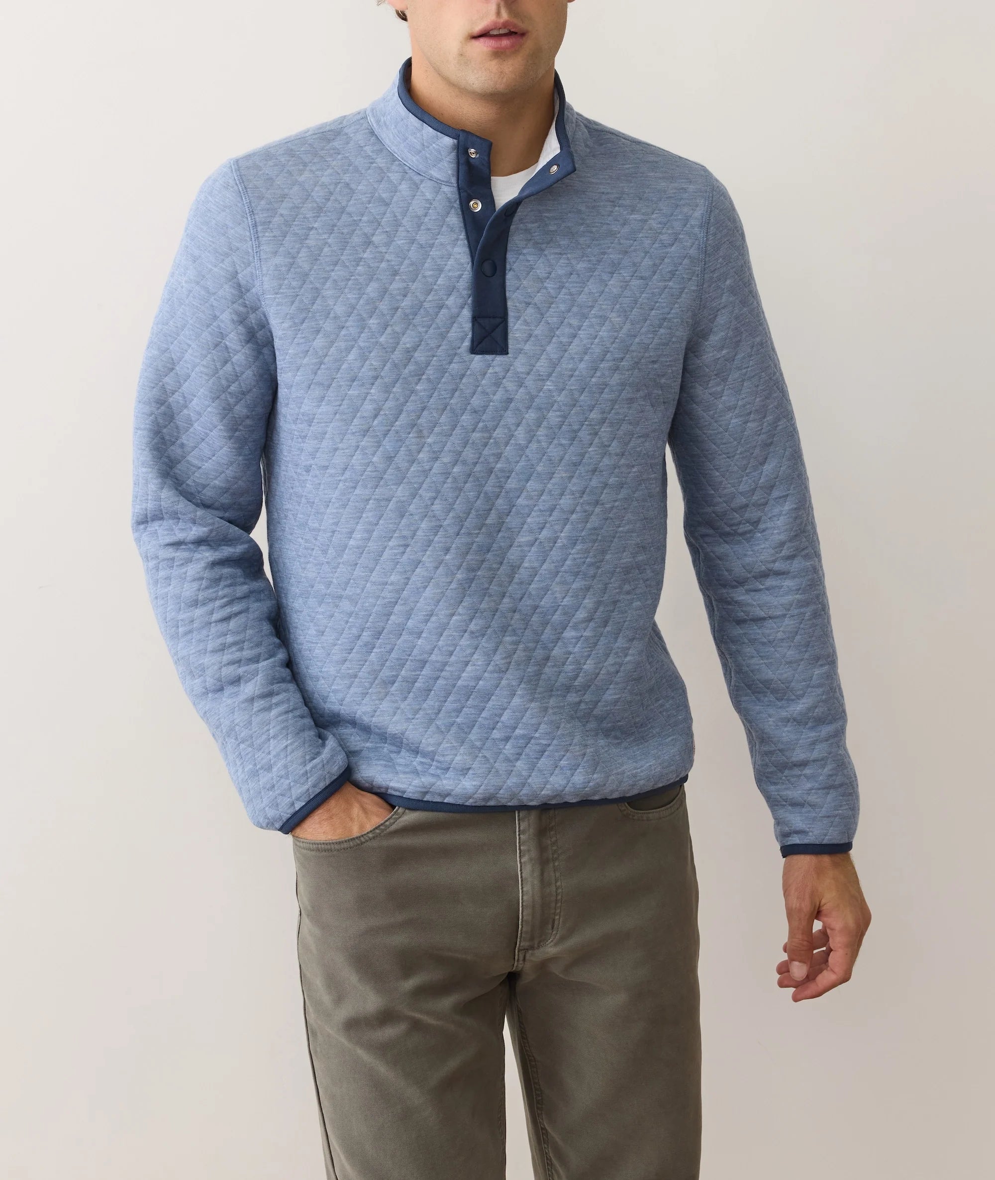 Blue & Grey Reversible Pullover