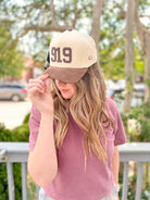 Rose & Lee Co 919 Corduroy Hat, Brown & Cream Accessories