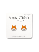 Rose & Lee Co Corgi Butt Earrings Earrings