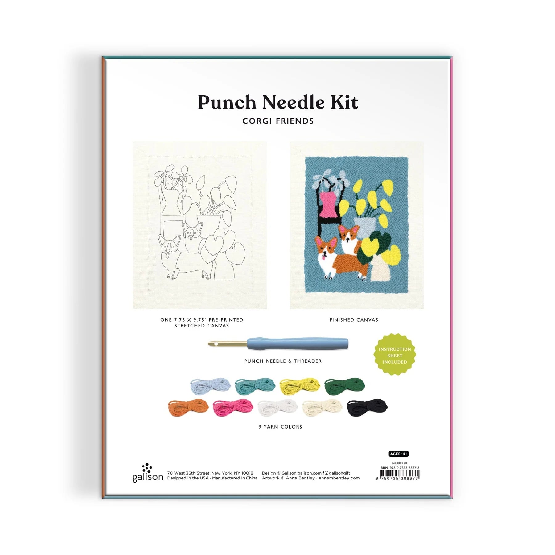 Corgi Punch Needle Kit