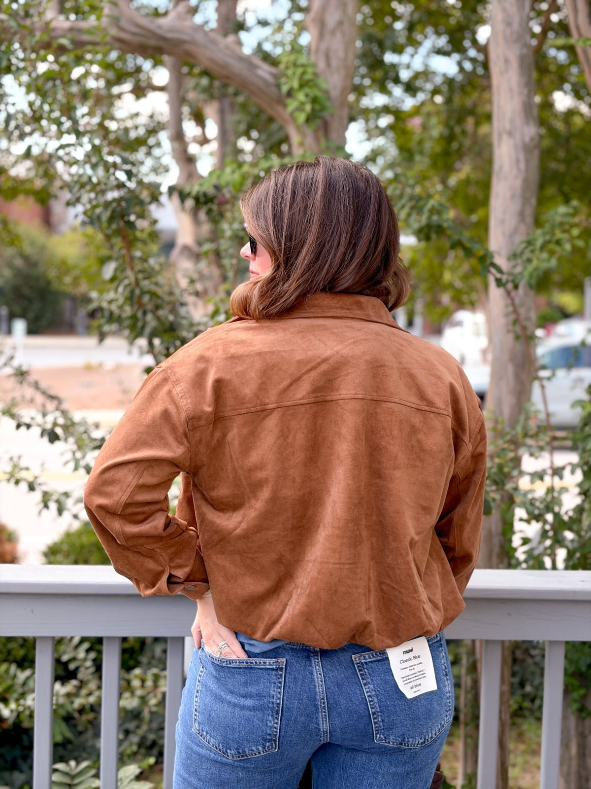 Rose & Lee Co Corin Bubble Jacket, Saddle Suede by Z Supply Jackets