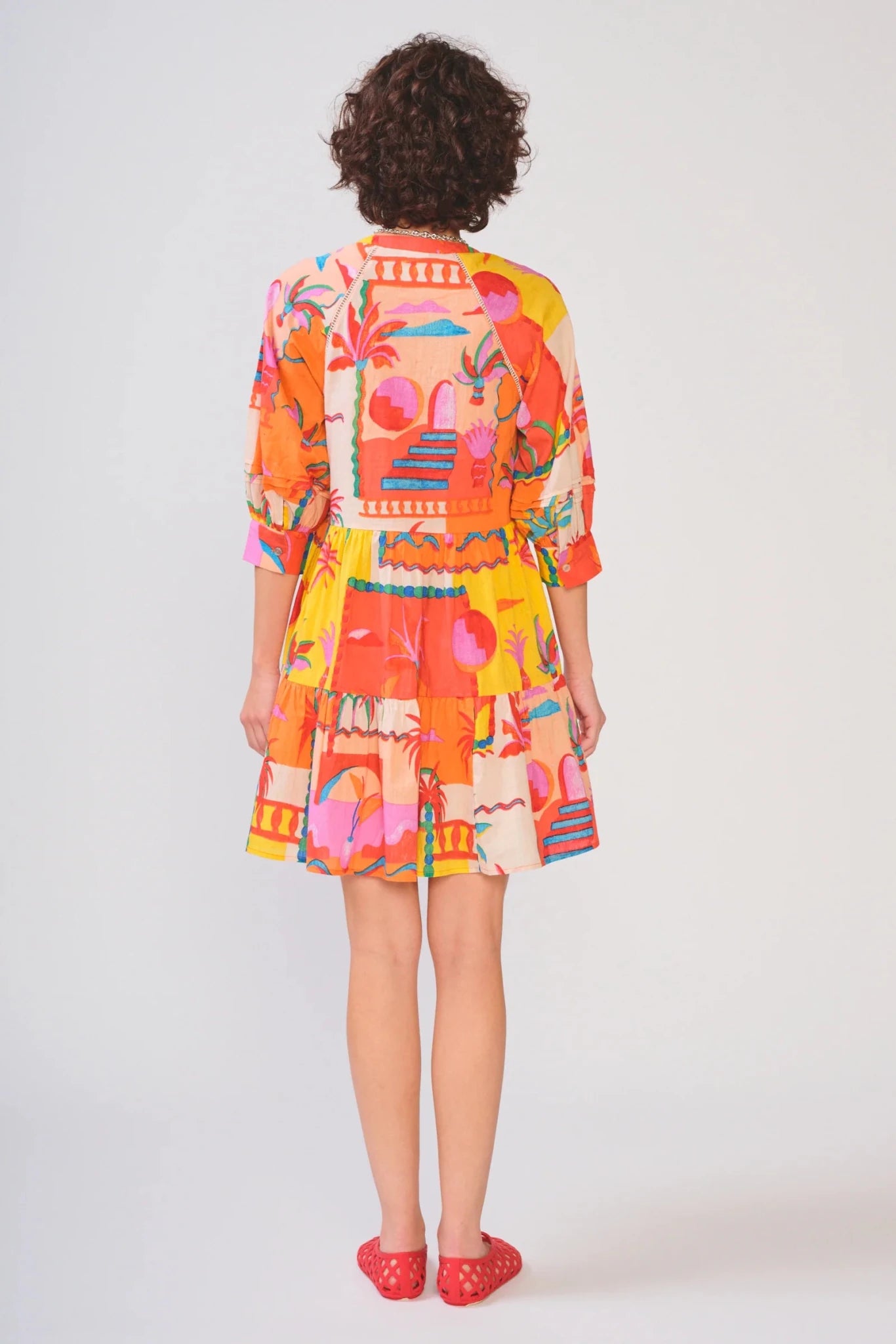 Yara Dress | Tropical Palms