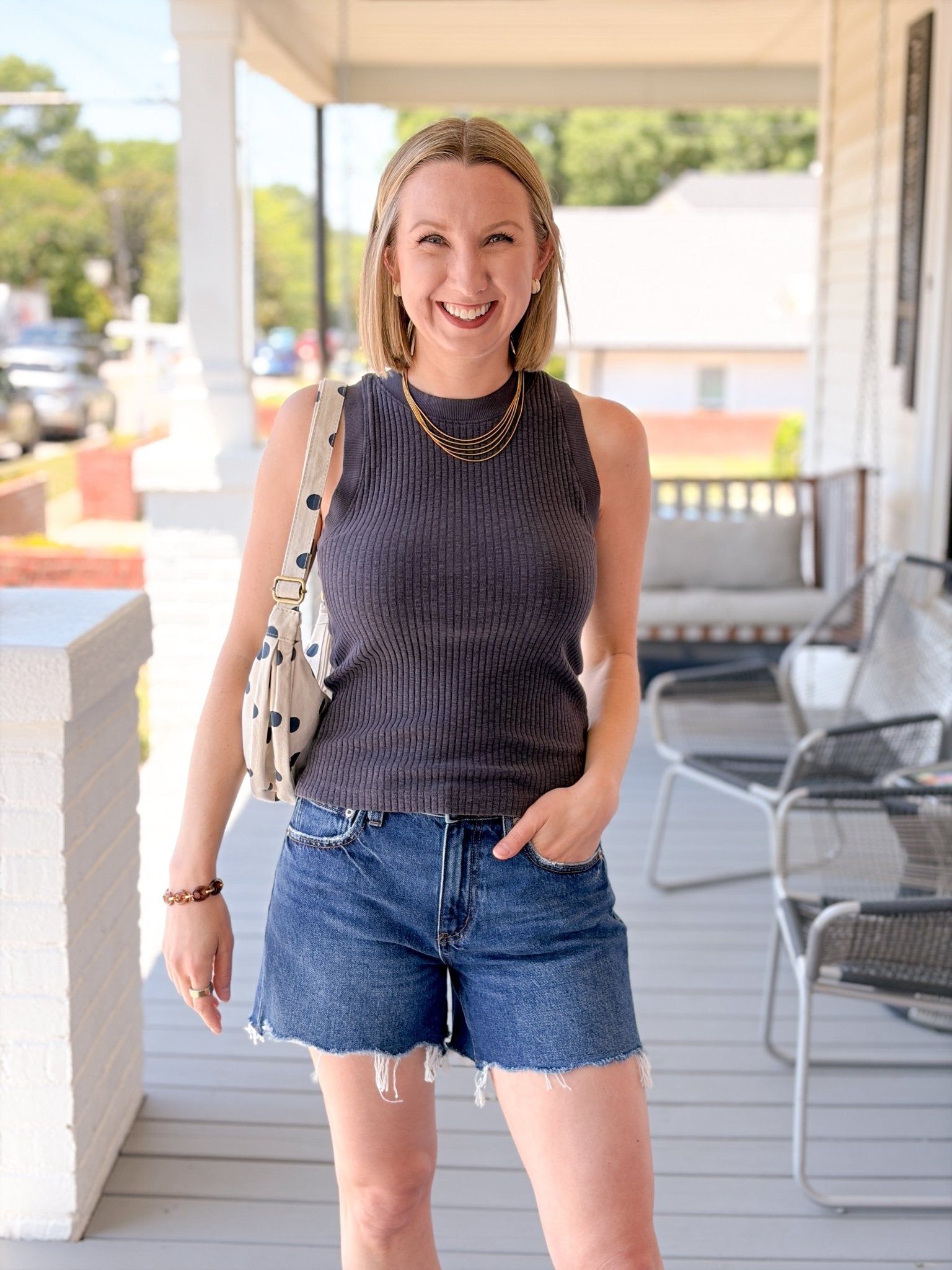 Rose & Lee Co Player Tank, Charcoal by Project Social T Tanks