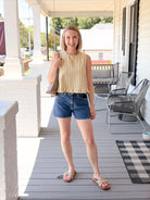 Rose & Lee Co Heidi Jean Shorts, Dark Shaded 90's by Mavi Jeans Denim Shorts