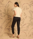 Floral Graphic Print Short Sleeve Cropped Tee