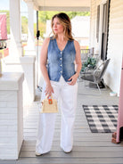 Rose & Lee Co Porto Denim Vest, Eternity by Z Supply Tanks