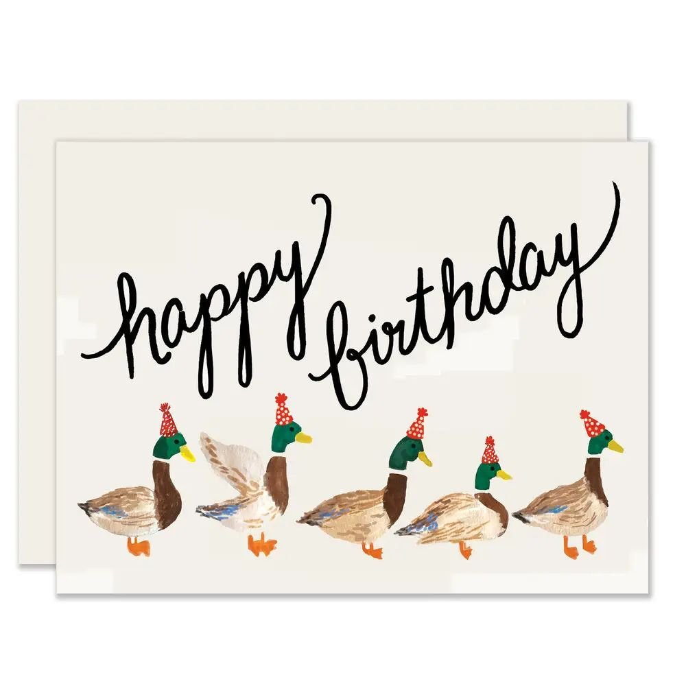 Rose & Lee Co Duck Parade Card Stationery