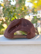 Rose & Lee Co DURHAM Arched/Upside Down Micro-Corduroy Hat, Brown Accessories