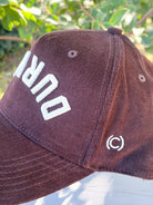 Rose & Lee Co DURHAM Arched/Upside Down Micro-Corduroy Hat, Brown Accessories