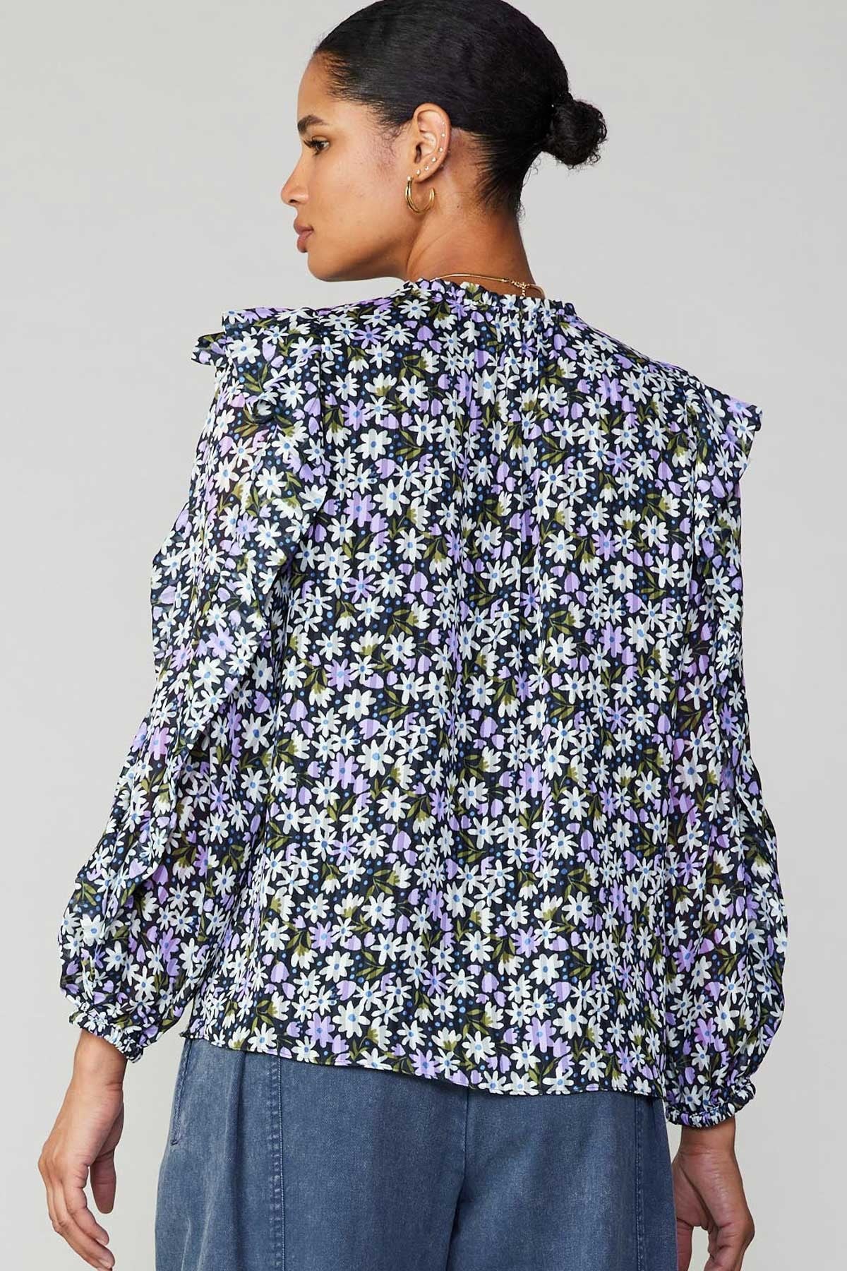 floral long sleeve top 