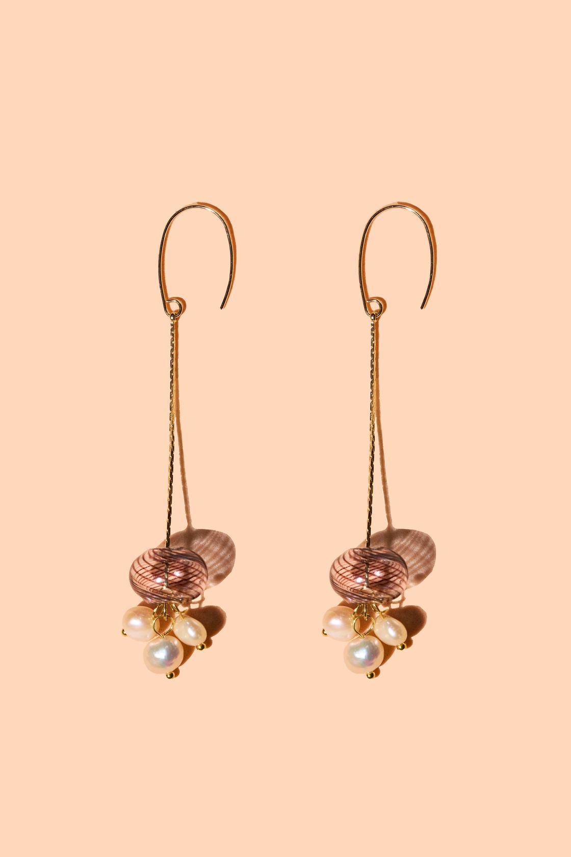 Rose & Lee Co Ella Dangle Earrings, 18k Gold Plated Earrings