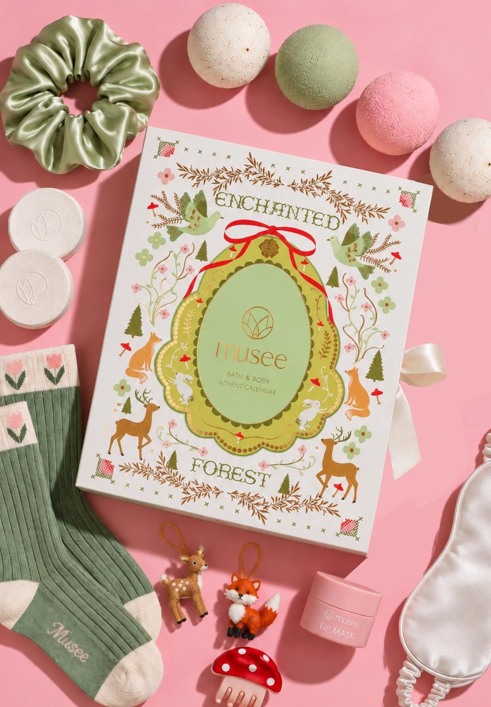 Rose & Lee Co Enchanted Forest Bath & Body Advent Calendar Gift Set Bath & Body