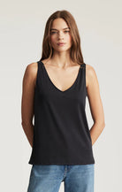 Black Tank Top with Lace Back