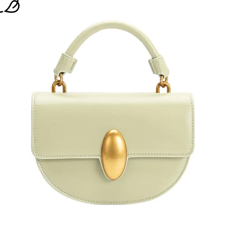 Crescent Top Handle Crossbody Bag in Mint