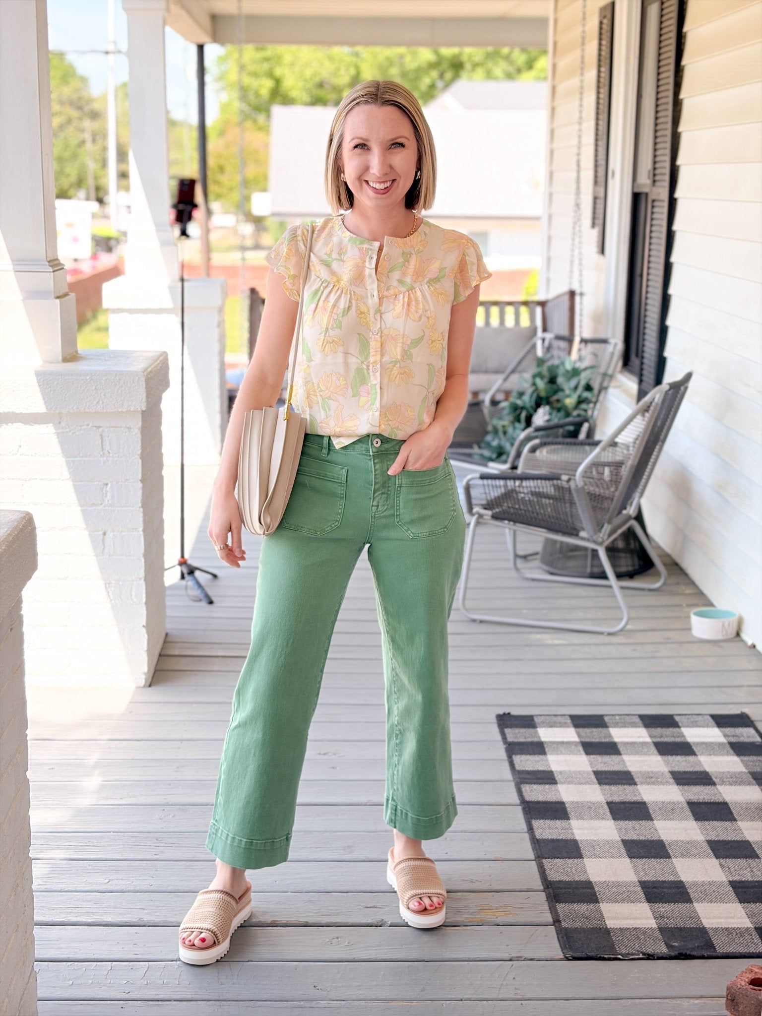 Rose & Lee Co Free Spirited Top, Gentle Lily by Sanctuary Work Tops