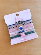 Rose & Lee Co Hair Tie Bracelet Set, Mahjong Hair