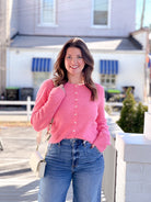 Rose & Lee Co Medina Cardigan, Disco Pink by Z Supply Cardigan