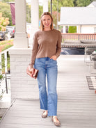 Brown Long Sleeve Thermal Top