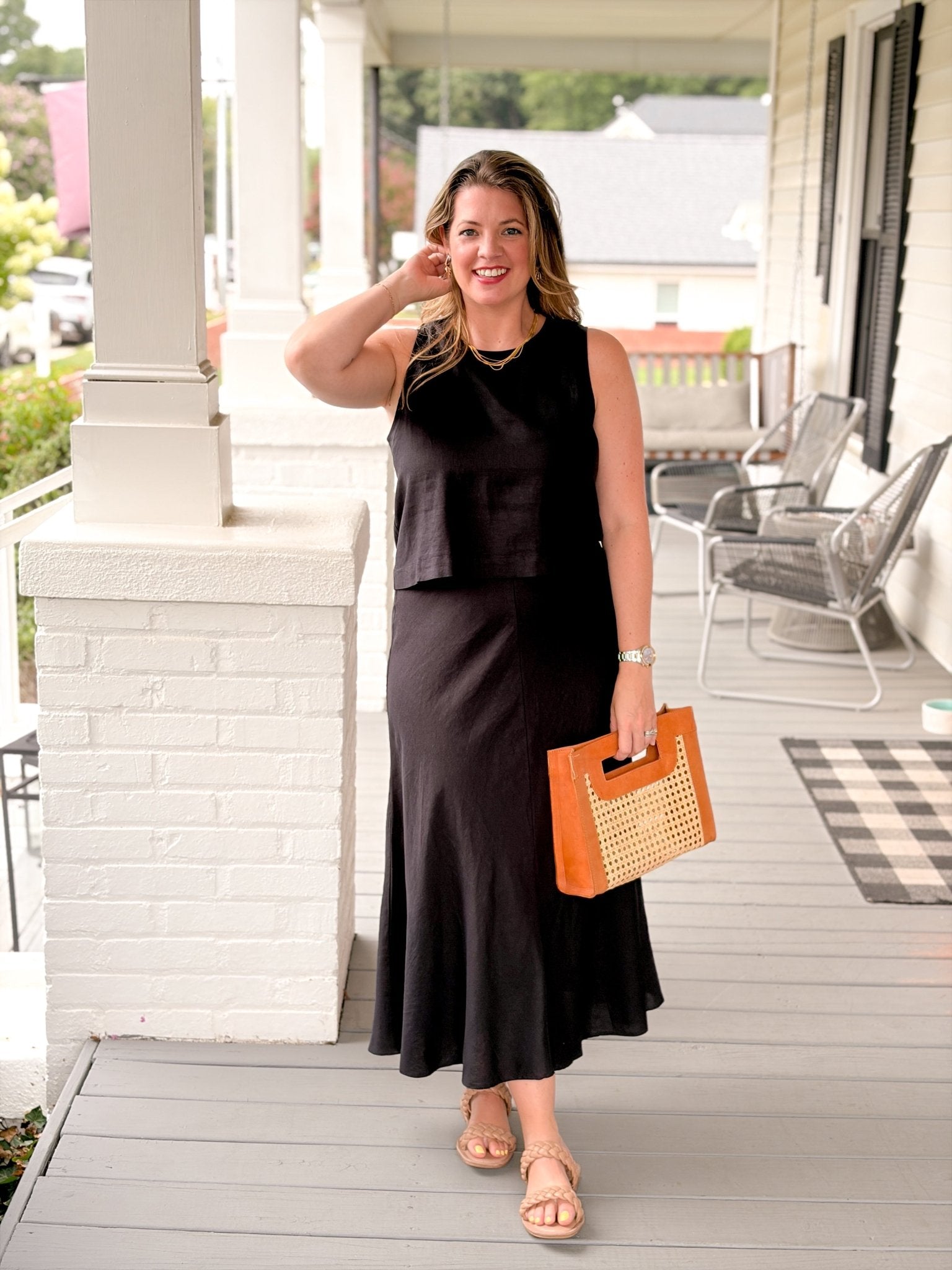 Rose & Lee Co Meryl Skirt, Black by Z Supply Skirts
