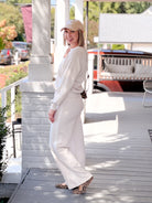 Wide Leg Crochet Sweatpants