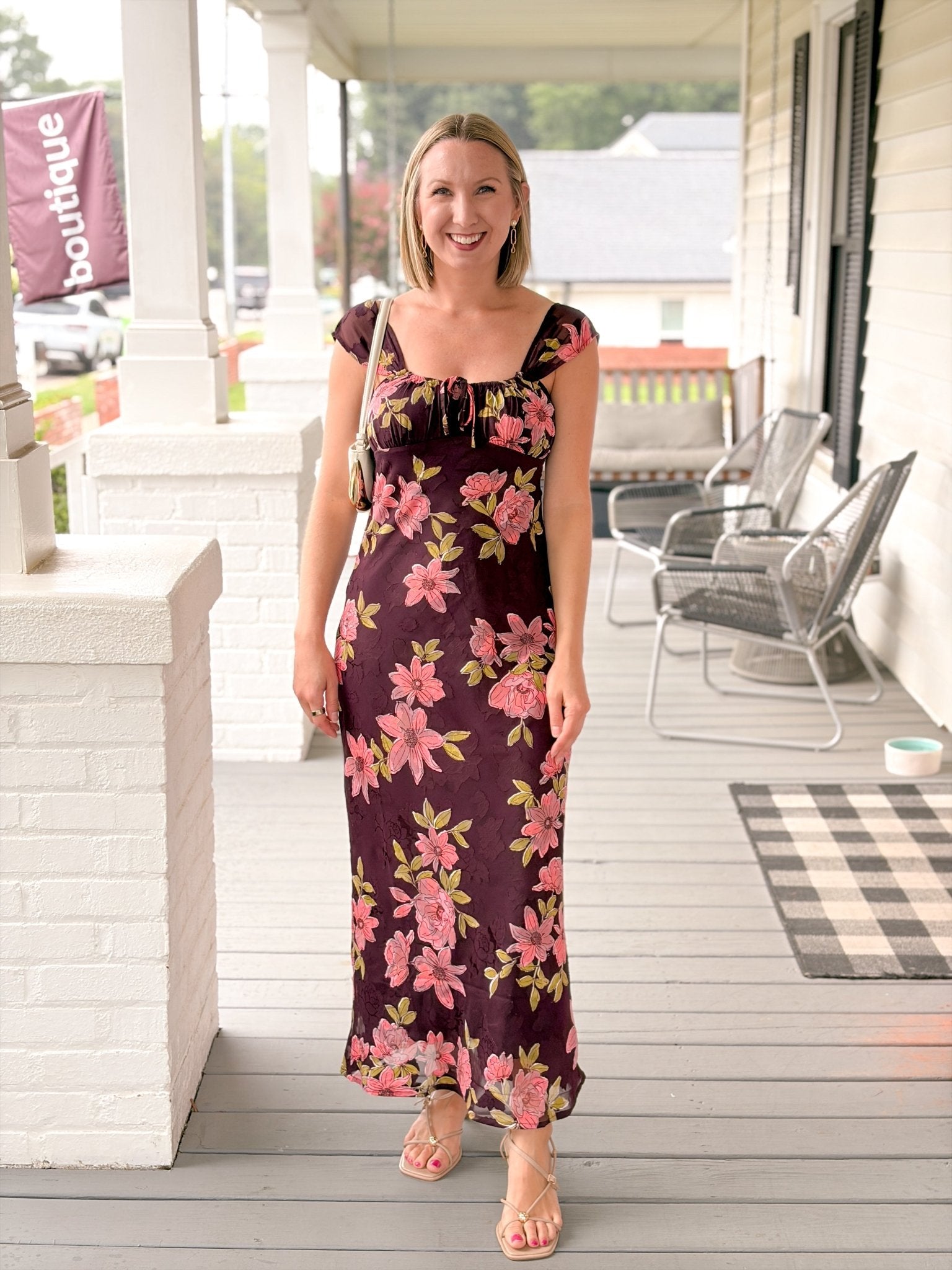 Rose & Lee Co Lucile Dress, Powder Pink Event Dress