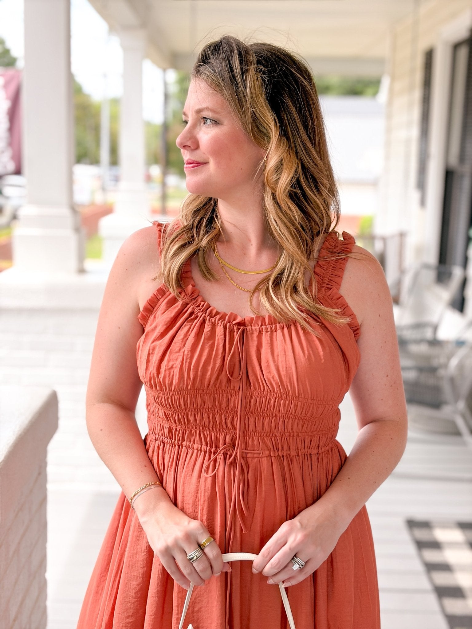 Rose & Lee Co Harleigh Dress, Clay Rose Casual Dresses