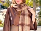 Rose & Lee Co Frostline Plaid Scarf, Toasted Almond by Z Supply Accessories