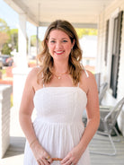 Rose & Lee Co Alberni Dress, White Casual Dresses