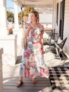 Summer Printed White Maxi Skirt