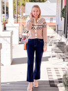 Neutral Fair Isle Cardigan