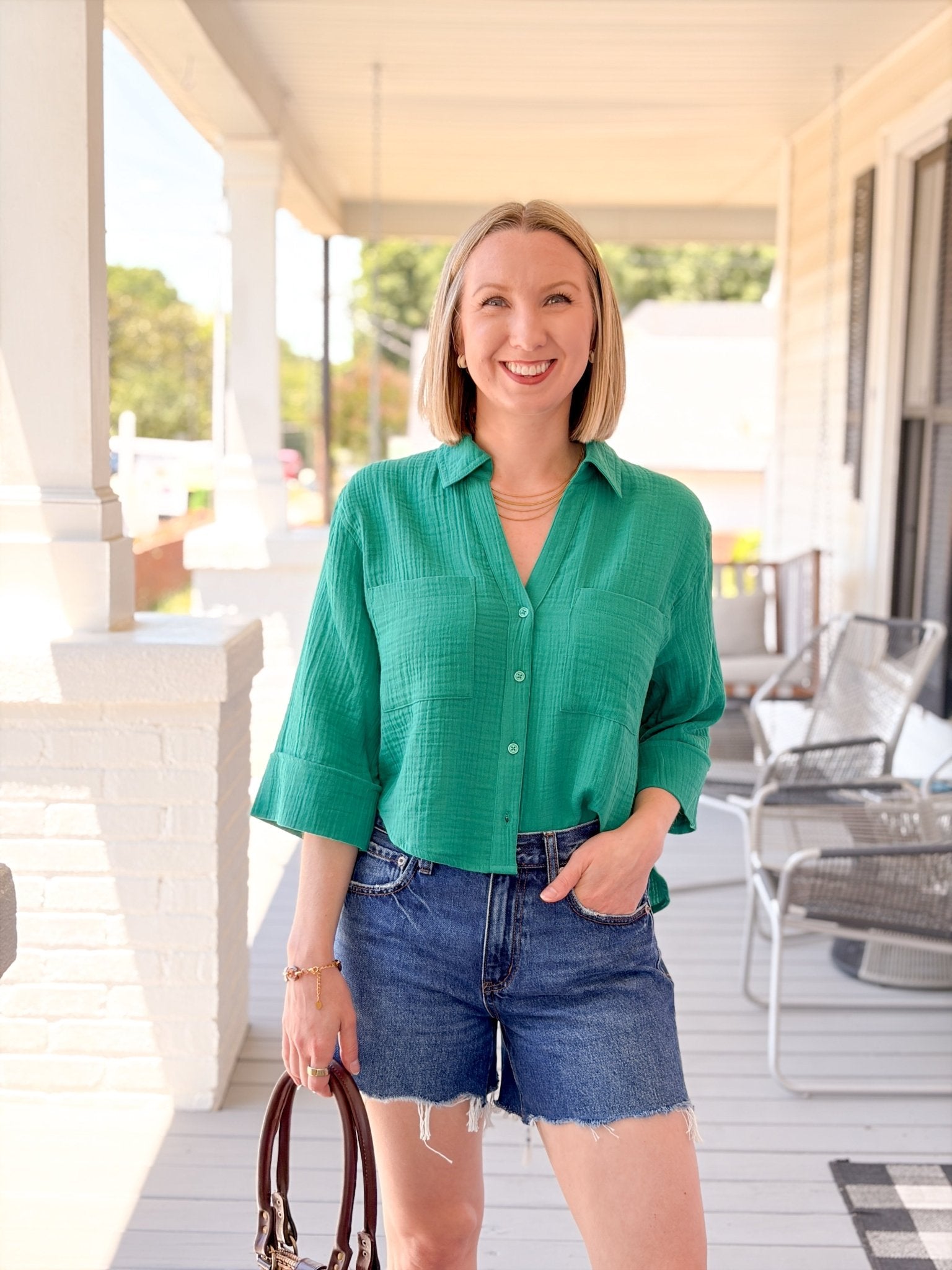 Rose & Lee Co Crossroads Jean Shorts, Currents Denim Shorts