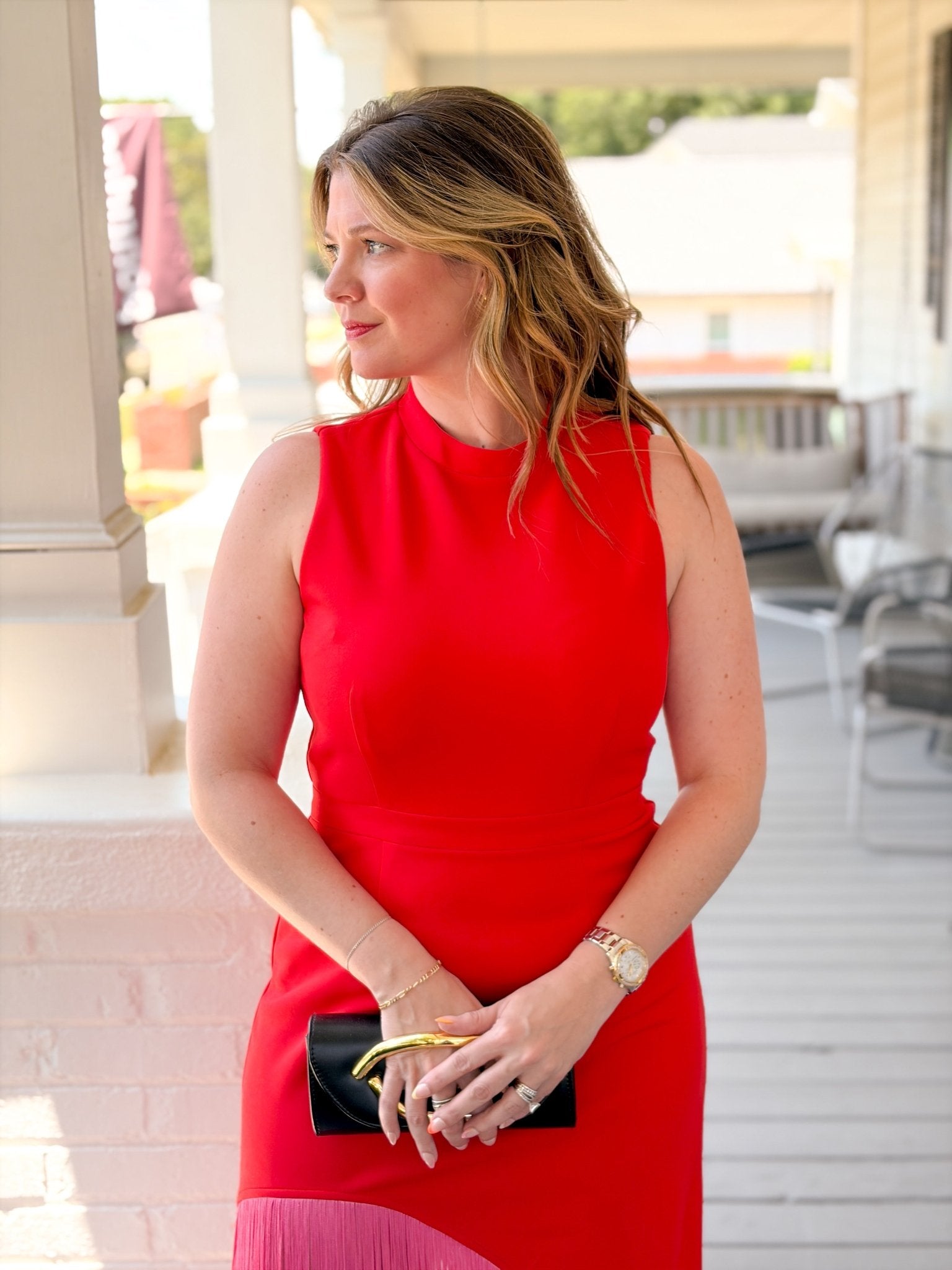Rose & Lee Co Gigi Dress, Red/Pink Event Dress