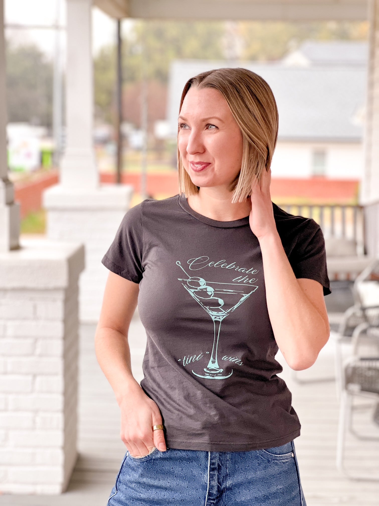 Vintage Black Graphic Short Sleeve Tee