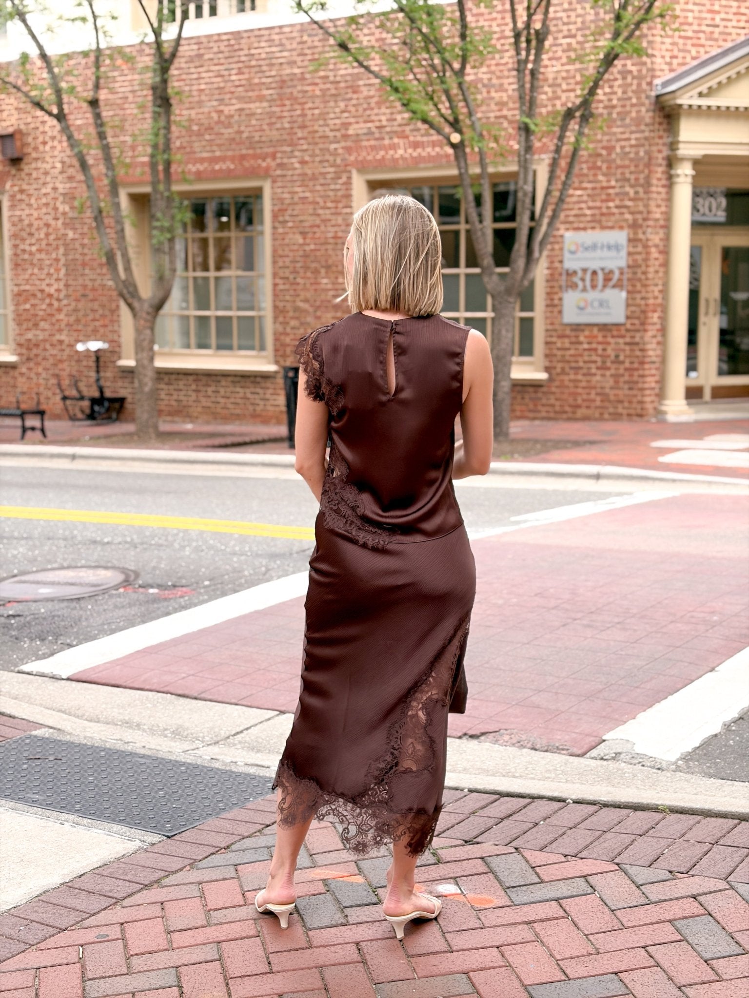 Rose & Lee Co Peyton Skirt, Brown Skirts