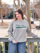 team nice and team naughty sweatshirt, reversible 