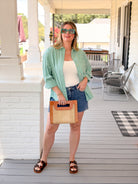 Rose & Lee Co Gracey Top, Slushy Stripe by Marine Layer Long Sleeve