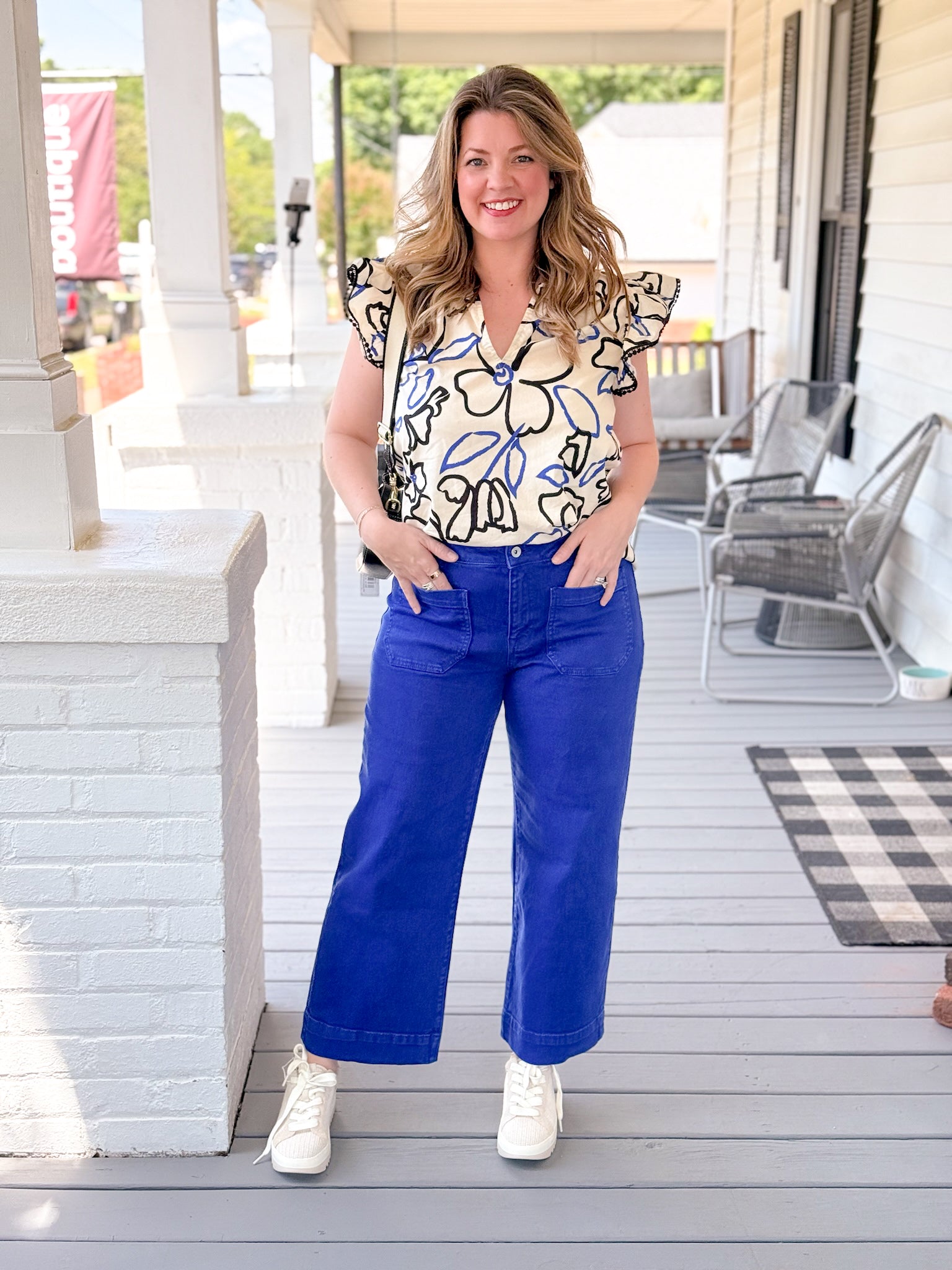 Rose & Lee Co The Marine Crop Jeans, Luminous Blue by Sanctuary Pants