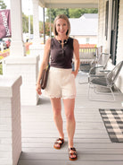 Rose & Lee Co Colette Shorts, Ivory Other Shorts