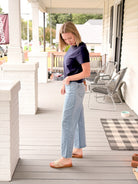 Rose & Lee Co Barrel Twist Jeans, Medium Denim Denim