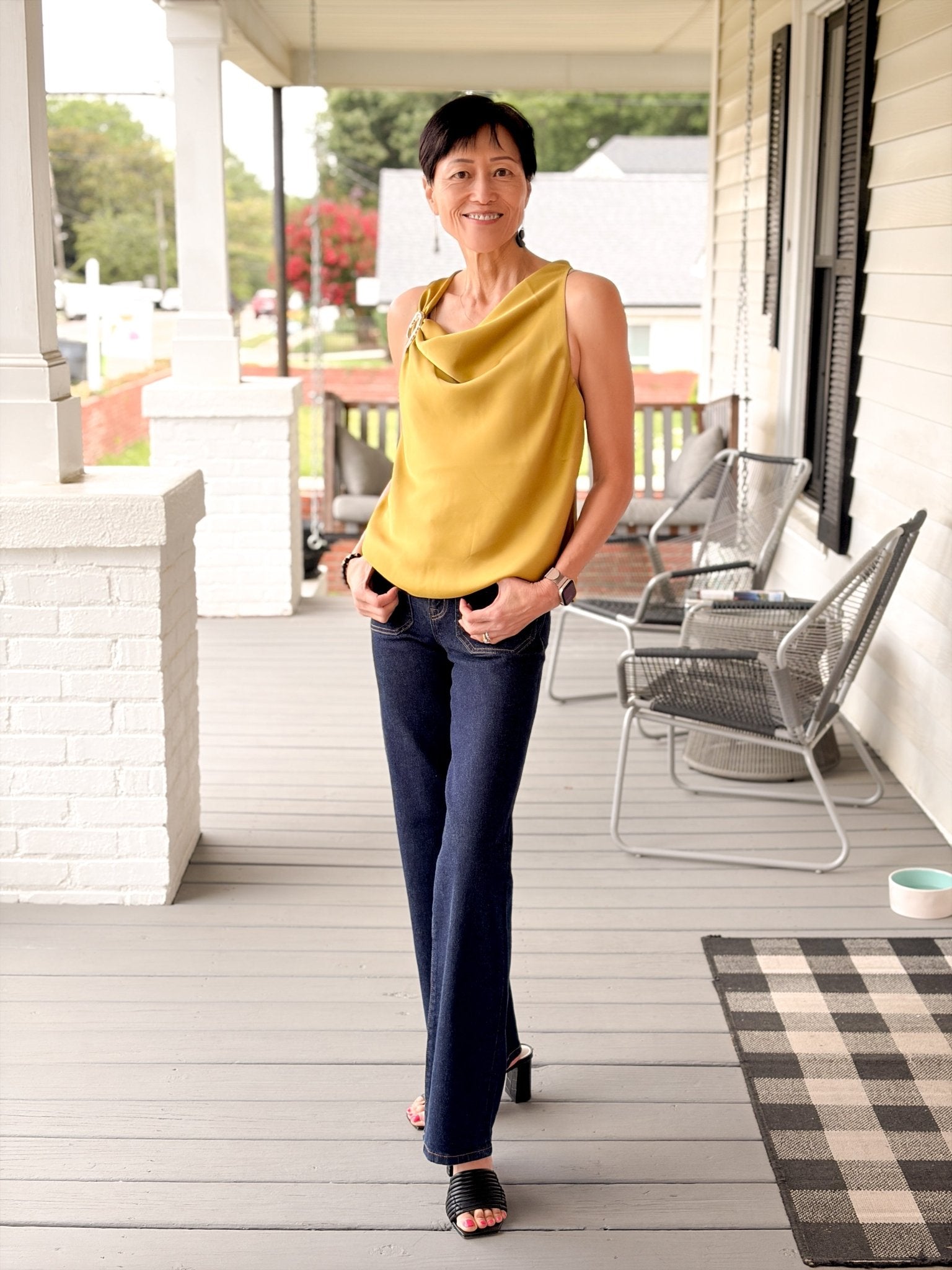 Rose & Lee Co Arely Tank, Chartreuse Tanks