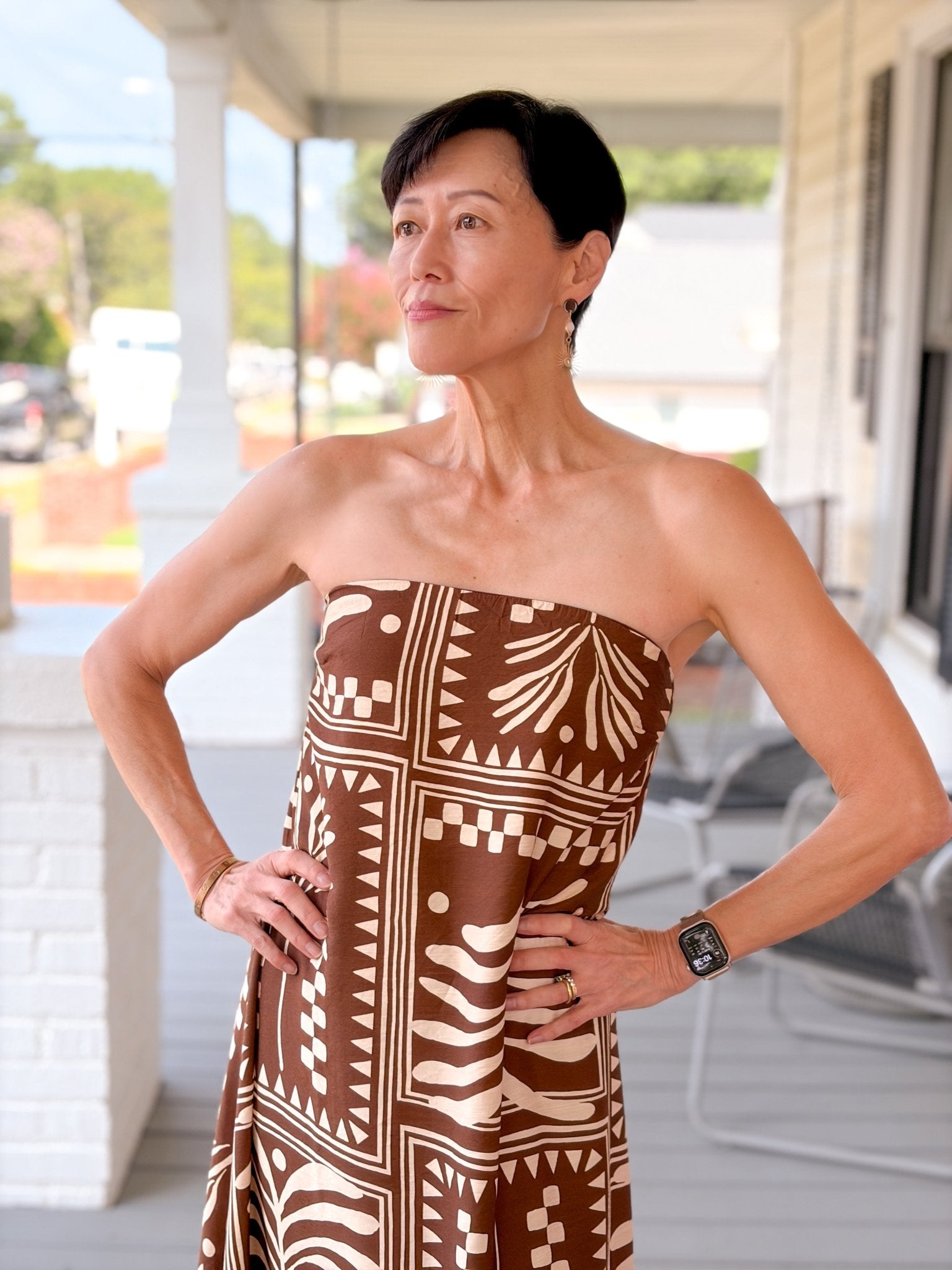Rose & Lee Co Maddie Dress, Terracotta Event Dress