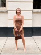 Rose & Lee Co Dulce Dress, Brown/Multi Event Dress