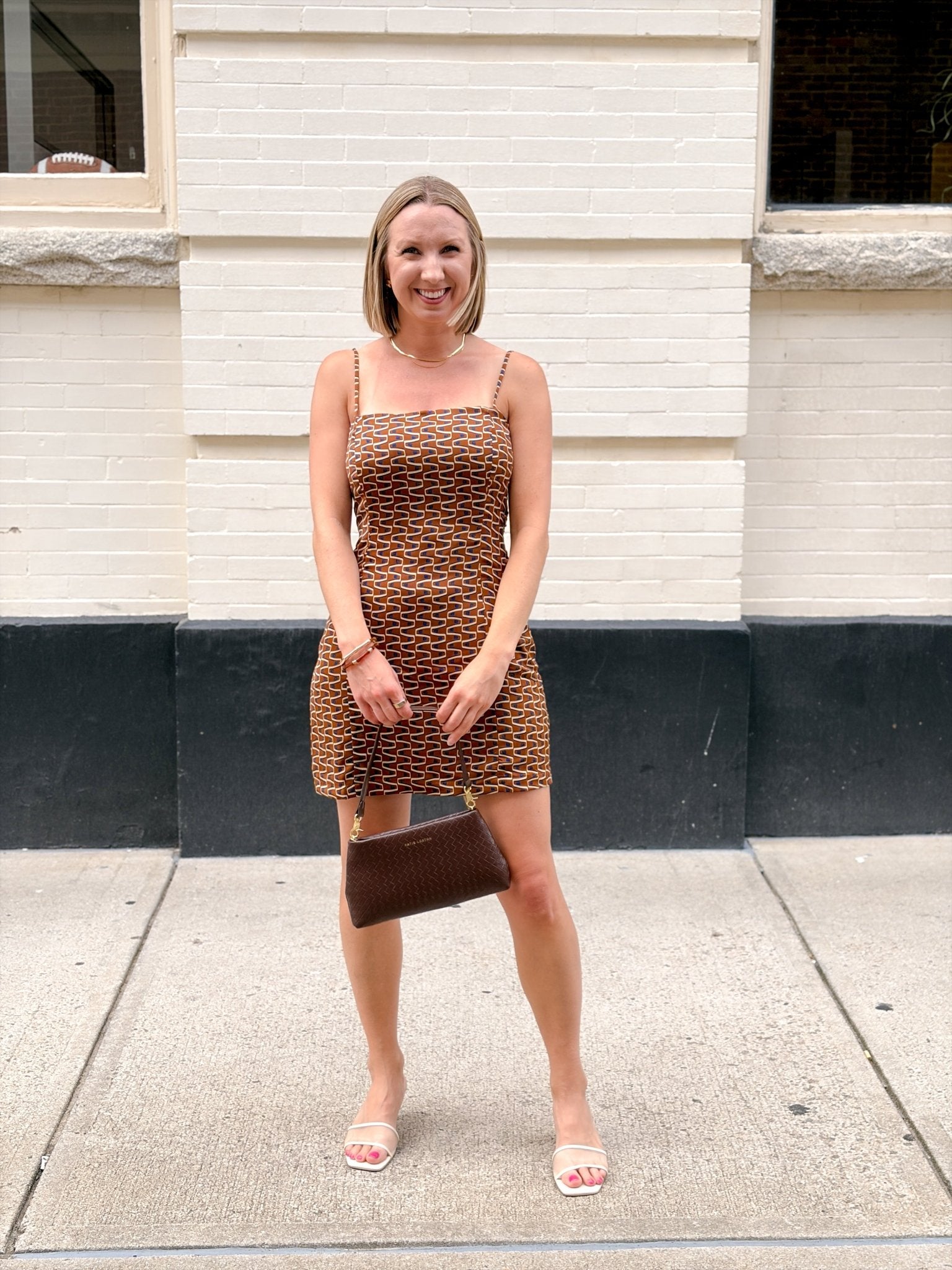 Rose & Lee Co Dulce Dress, Brown/Multi Event Dress
