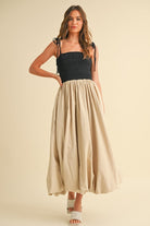 Sleeveless Balloon Maxi Dress