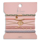 Multi Colored Hair Tie Bracelet Set