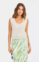 Rose & Lee Co Finn Tank, Cream Tanks