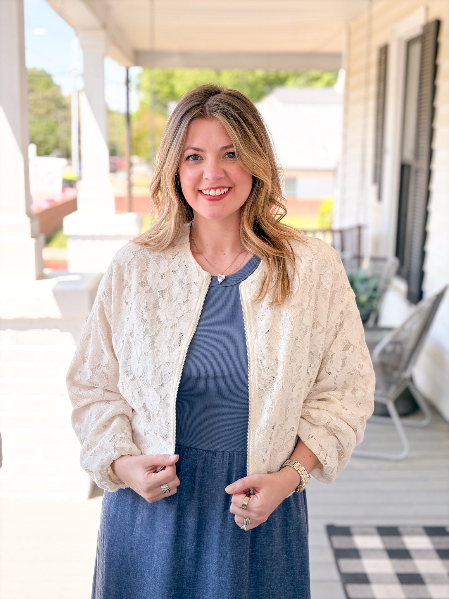 Rose & Lee Co Leila Lace Jacket, Collagen by Sanctuary Jackets