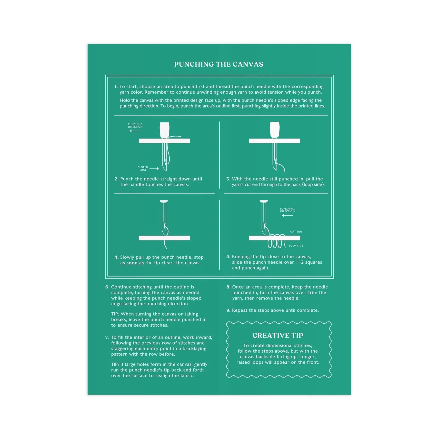 Blooming Wildflowers Punch Needle Kit