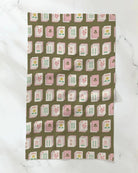 Rose & Lee Co Flower Tiles Tea Towel Home & Gifts
