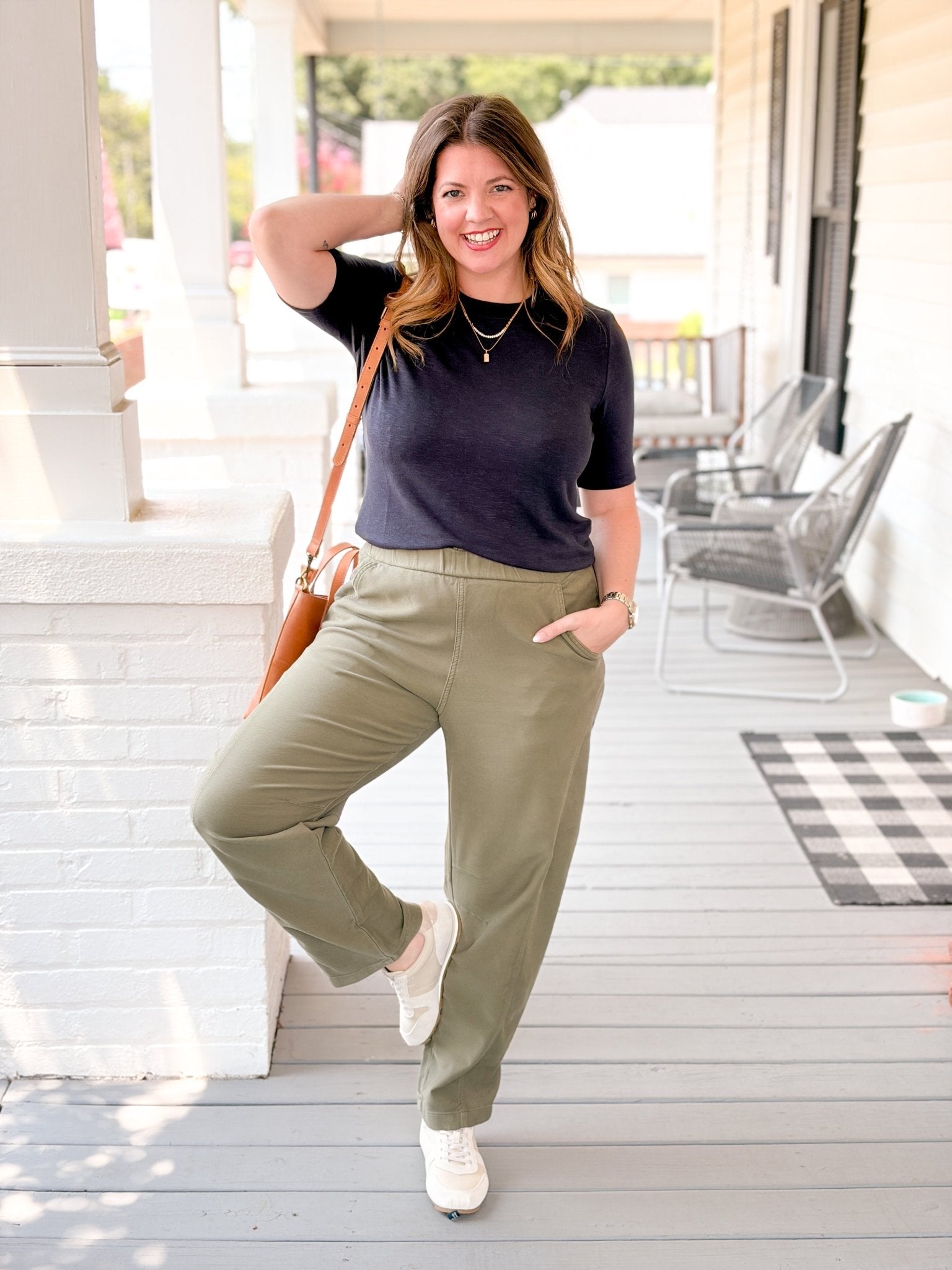 Rose & Lee Co Frankie Top, Cosmic by Michael Stars short sleeve